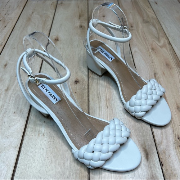 Steve Madden Braided Block Sandals - Picture 2 of 16